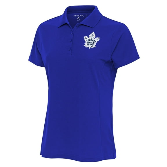 Women's Antigua Royal Toronto Maple Leafs Team Logo Legacy Pique Polo
