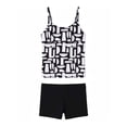 thumbnail image 1 of Tankini Ocean Pacific para Mujer Tirantes Negro Talla EG 2 Piezas, 1 of 4