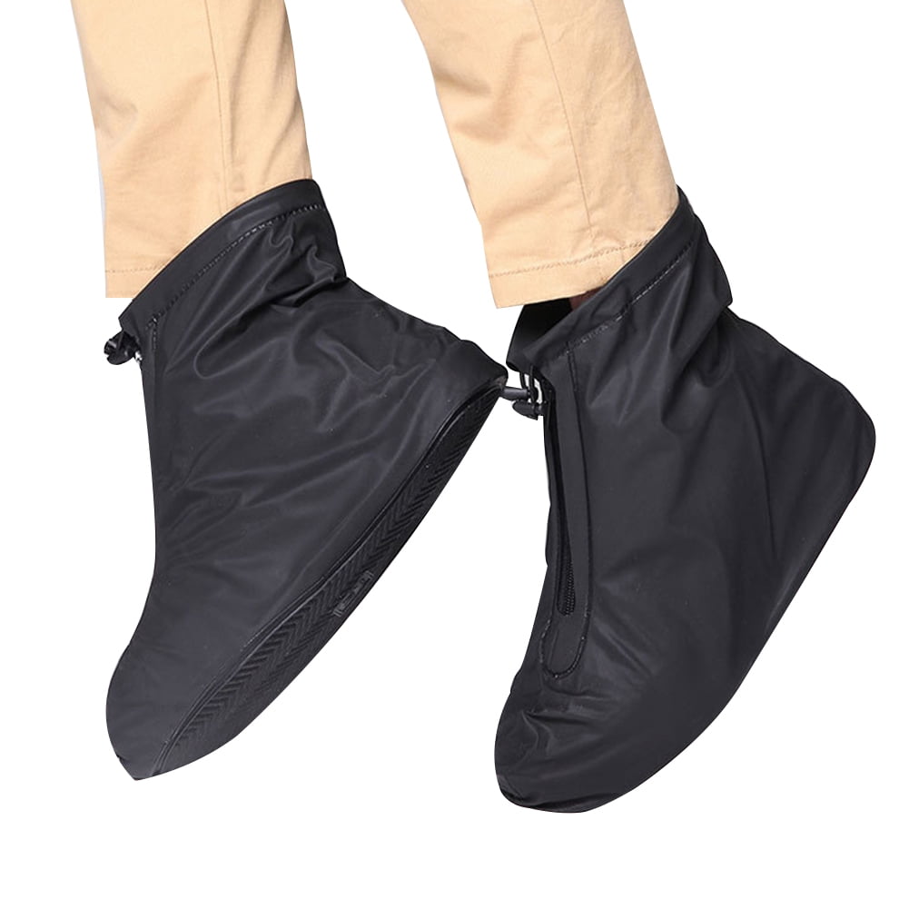 Men Women Shoe Covers Non Slip Boot Overshoes for Indoor Household Work Gray 