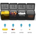 thumbnail image 3 of Extra Large Pill Box Organiser - Biaogan Xl Weekly Pill Box Case 7 Day 4 Times, 3 of 5