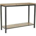thumbnail image 2 of SAFAVIEH Dennis Industrial Wood Top Console with Shelf, Oak, 2 of 6