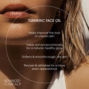 Advanced Clinicals Turmeric Oil Face Serum for Dry Skin. 1.8 fl oz