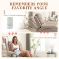 thumbnail image 4 of Lnsenfin Small Power Lift Recliner Chair for Elderly with Memory Function,Remote Control,Side Pockets Linen for Living Room,Khaki, 4 of 6