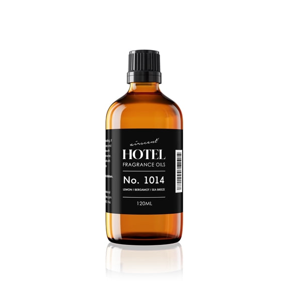 AirScent Hotel Fragrance Oil No. 1014 Inspired by The Iconic 5-Star Hotel Coastal Blend - Lemon Bergamot Sea Breeze - 120 mL Dropper Bottle