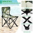 thumbnail image 4 of Blooming Flowers Portable Camping Chair Small for Kids Outdoor Folding Beach Chair Fishing Chair Lawn Chair with Carry Bag, 4 of 7