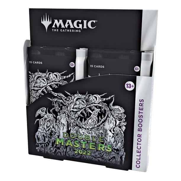 double masters 2 set booster box Magic: The Gathering 2022 Collector Each 2022 Double Masters Collector Booster contains 15 cards and a traditional double sided metallic chip Collecting Double Masters 2022 and