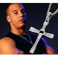 thumbnail image 2 of Dom Toretto Silver Cross Necklace, 2 of 3