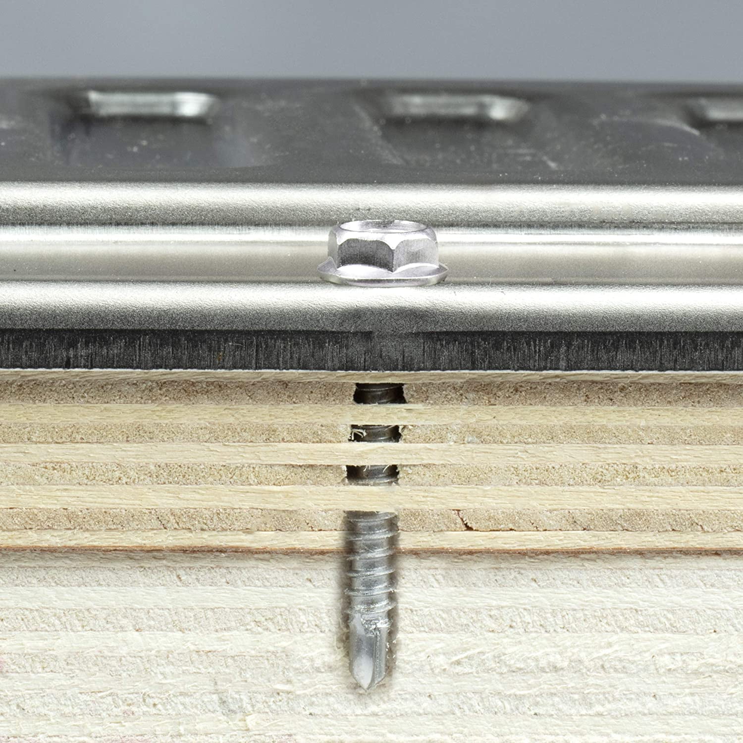 THE CIMPLE CO - 100pc Stainless Steel Self Drilling Tapping Screws #10 x 1" Hex and Phillips