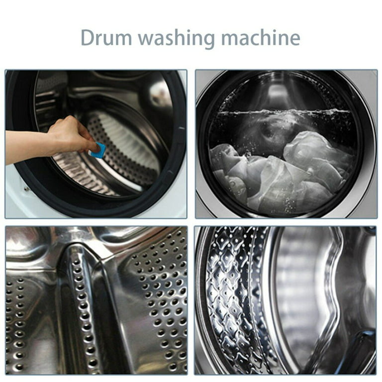 Washing Machine Cleaner Effervescent Tablets,Solid Deep Cleaning Tablet,  Triple Decontamination Natural Formula, for All Machines