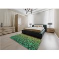 thumbnail image 5 of Ahgly Company Machine Washable Indoor Round Transitional Army Green Area Rugs, 4' Round, 5 of 7