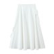 thumbnail image 4 of HH TRAF Falda larga elegante de media pantorrilla para mujer, nueva moda, versátil, con lazo decorado, cremallera, informal, para calle, 4 of 5