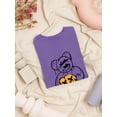 thumbnail image 3 of Teddy Bear Hand Drawn Smile Shaped T-Shirt Women -Image by Shutterstock, Female x-Large, 3 of 4