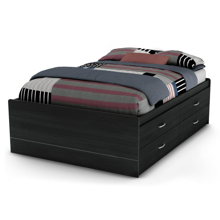 South shore cosmos full on sale bookcase captains bed