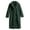 #299-Army Green, variant on AUNVITO Women's Thickened Faux Plush Coat with Velvet Neat Trim Long Sleeve Winter Warm Mid-Length Jacket for Casual Party Wear