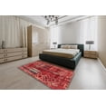 thumbnail image 4 of Ahgly Company Indoor Rectangle Abstract Red Oriental Area Rugs, 5' x 8', 4 of 6