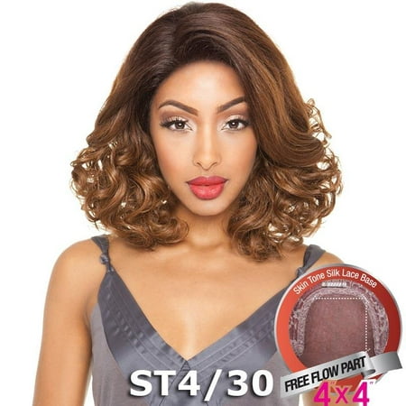 Brown Sugar Human Hair Blend Silk Lace Wig - BS606 (2 Dark