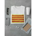thumbnail image 3 of Catalonia Flag In Grunge Style T-Shirt Men -Image by Shutterstock, Male 3X-Large, 3 of 4