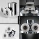 thumbnail image 3 of Rodillos para puerta de ducha, rodillos para puerta de ducha superior o inferior de 23 mm dontodent Kuyhfg Sin marca, 3 of 5