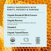Sky Organics Organic Lip Balm with Beeswax to Moisturize Lips, Assorted Flavors, 4 Pack