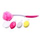 thumbnail image 4 of Moluckfu 1Jgo Cepillo De Ducha De Mango Largo Rosa Con Cabezales Intercambiables Para Limpieza Corporal, 4 of 8