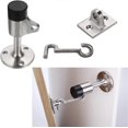 thumbnail image 3 of Tope de puerta de acero inoxidable con gancho, tope de puerta resistente con tornillos, 3 of 5