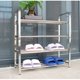 thumbnail image 4 of Zapatero de almacenamiento para dormitorio, montaje de acero inoxidable, estante de almacenamiento engrosado, zapatero simple para el hogar, 4 of 4