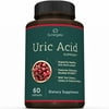 Premium Uric Acid Support Supplement – Uric Acid Formula & Urinary Tract Support – Includes Tart Cherry, Chanca Piedra, Celery Extract & Cranberry – 60 Veggie Capsules