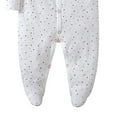 thumbnail image 5 of WIBACKER Newborn Baby Footed Pajamas 100% Cotton Infant Baby Snap Sleepers for Sleep and Play Footies 0-12 Months - Polka Dots, 5 of 6