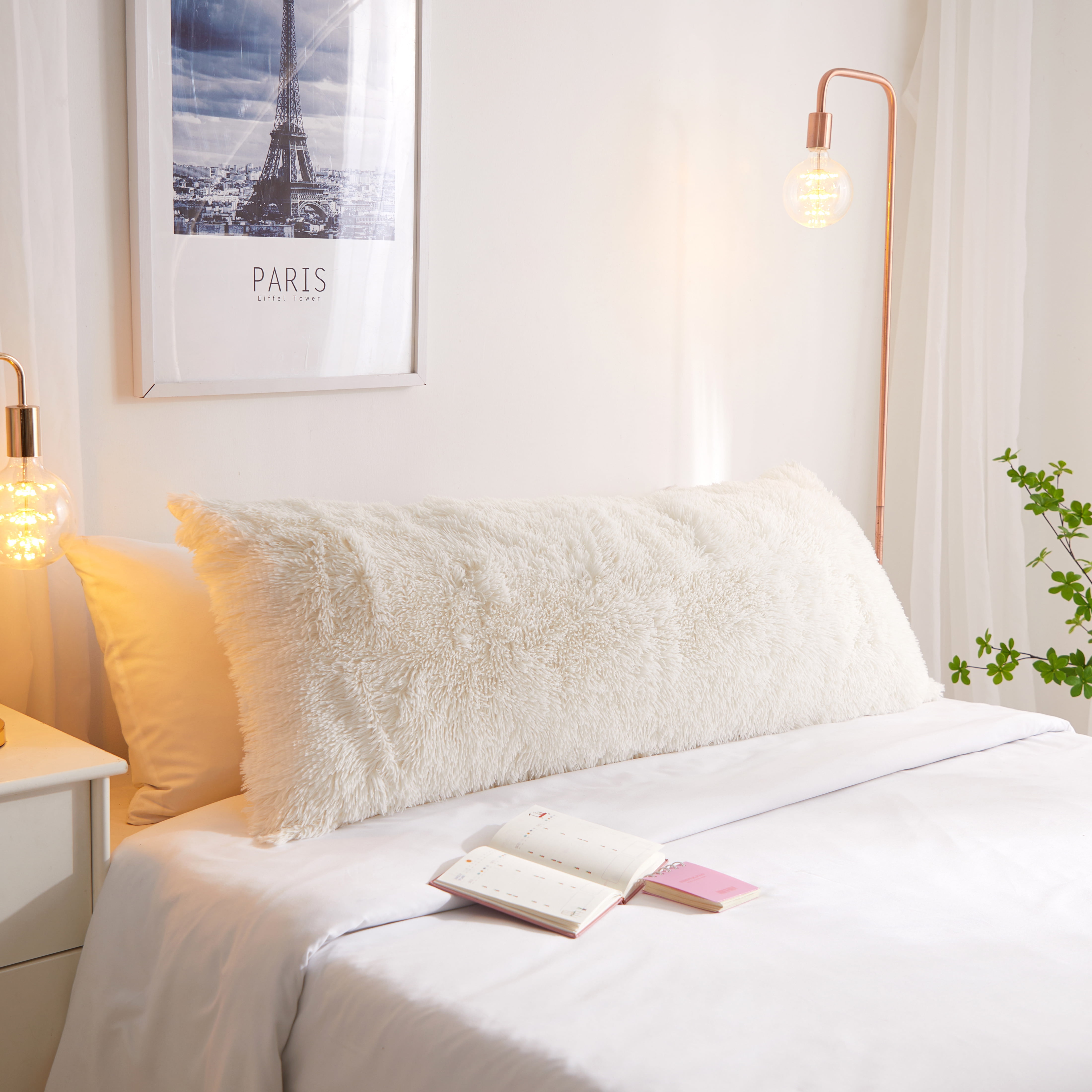 Your Zone, Body Pillow Cover, Long Hair, Vanilla Dream, 20 x 52