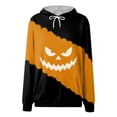 thumbnail image 6 of Godom Halloween Hoodies for Women 2025 cute Pumpkin Face Print Essentials Hoodie Sweatshirts Pullover, 6 of 6