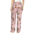 thumbnail image 2 of KLL Womens Gingerbread Houses Pink Wonderland Print Pajama Pants Soft Pajama Bottoms for Women Cozy Lounge Pants-X-Large, 2 of 7
