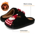 thumbnail image 3 of Ecetana Christmas House Slippers for Women Men Holiday Indoor Bedroom Warm Cozy Fluffy Slippers, 3 of 7