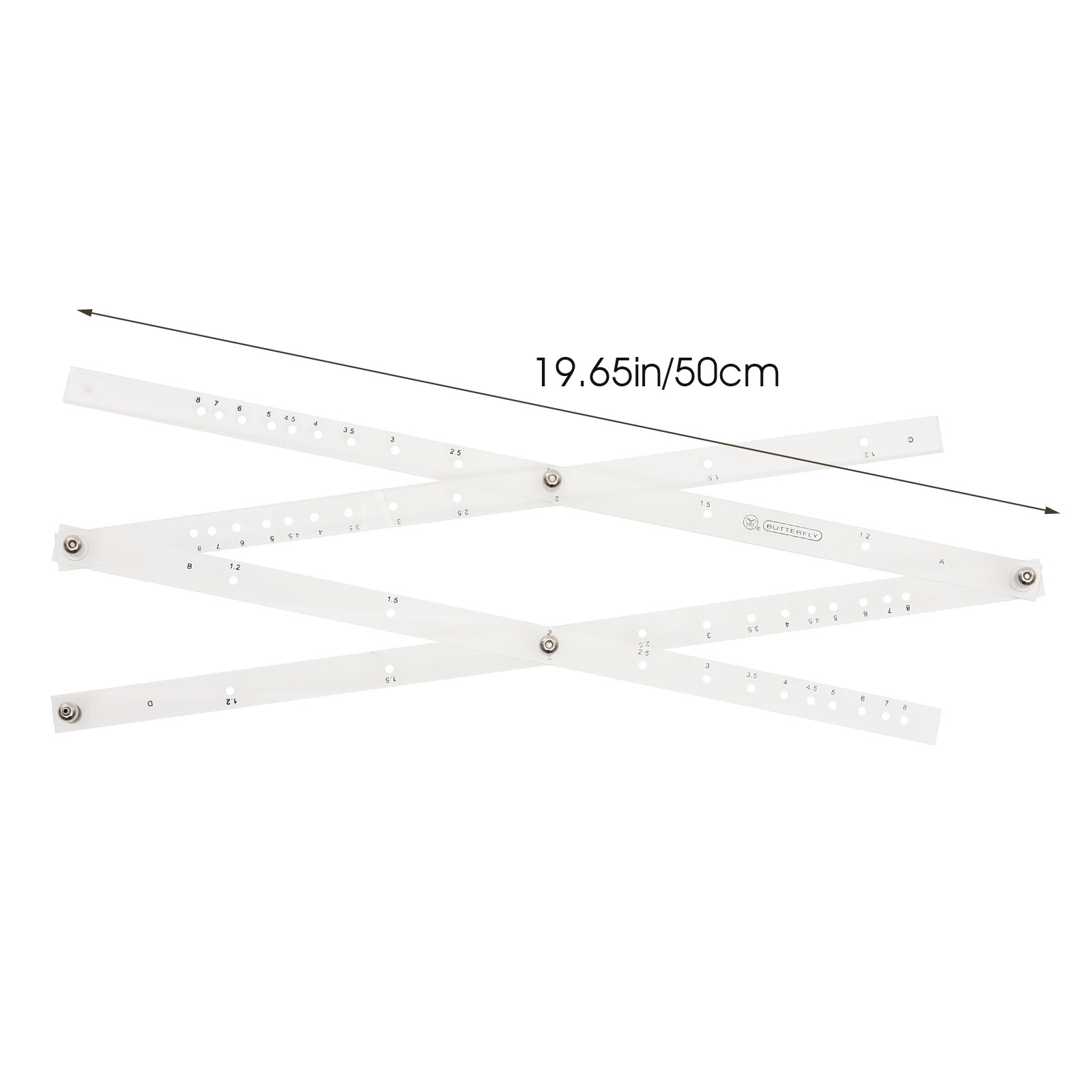 Zooming Scale Ruler Magnification Drawing Ruler Tool for Student School