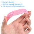 thumbnail image 3 of Unique Bargains 10 Paires de Couvre-Bracelets Snapback, Double Rangée 14 Trous Plastique Réglable Boucle de Remplacement (Rose), 3 of 7