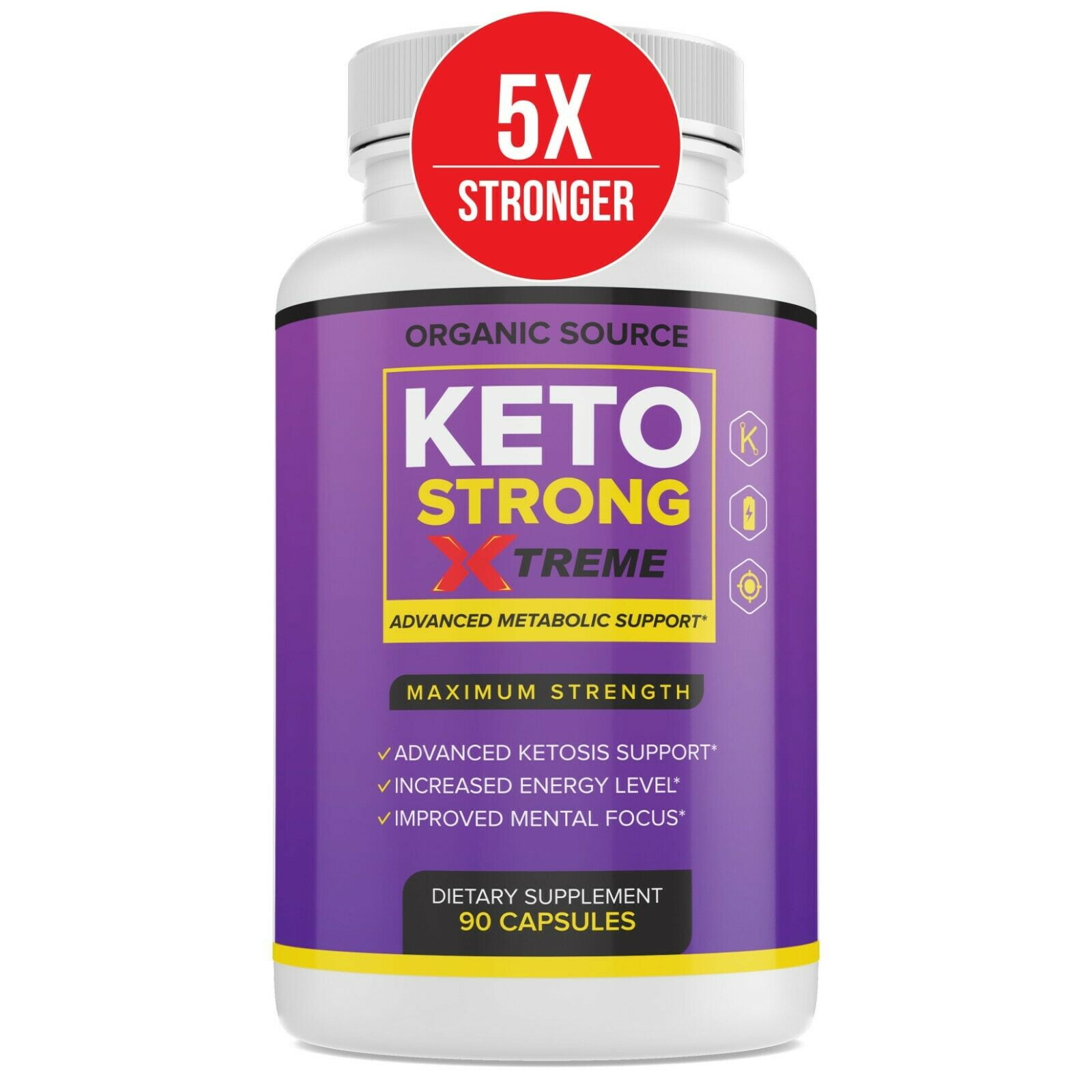 Keto strong BHB 2100mg Diet Pills Boost Fat Burn Rapid Advanced Weight Loss BHB