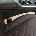 thumbnail image 4 of Yotijar 2 Pack Leather Seat Gaps Filler Universal for Car SUV, Truck to Fill The Gaps Between Seat and Console Beige, 4 of 6