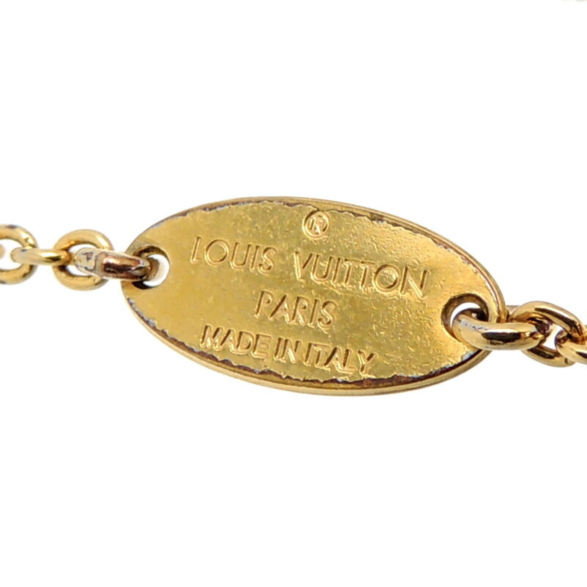 Auth Louis Vuitton Bracelet Essential V Bracelet Gold Goldtone M61084 -  h27404a