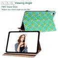 thumbnail image 6 of Allytech iPad Mini 6 Case and Cover, iPad Mini 8.3" 6th Gen Case 2021, Durable Synthetic Leather Card Slots Wallet Flip Kickstand Anti-Drop Elastic Band Case with Pen Holder for iPad Mini 2021, Green, 6 of 9