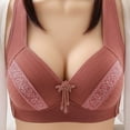 thumbnail image 2 of Ramiter Lingerie for Women Sexy Naughty Women's Plus Size Signature Lace Unlined Underwire Bra with Added Support 38,Watermelon Red, 2 of 4