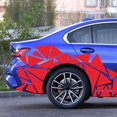 thumbnail image 3 of Red Universal Glossy Black Freestanding Triangle Graphic Sticker Decal for Car Side Body, 3 of 5