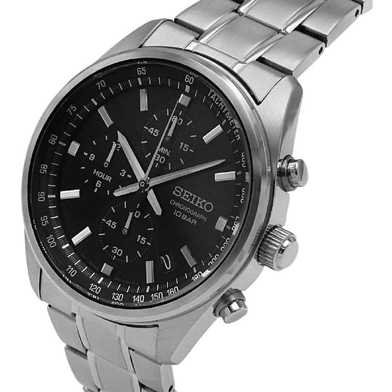 Seiko Men's SSB379 Chronograph Quartz Watch, Stainless Steel, 100m