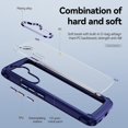 thumbnail image 2 of Phone Case for Samsung Galaxy A54 5G Clear Transparent TPU Cell Cover with Screen Protector and Slim Shockproof Silicone Military Grade Protective A 54 54A SM A546U 2023 Women Men Blue, 2 of 14