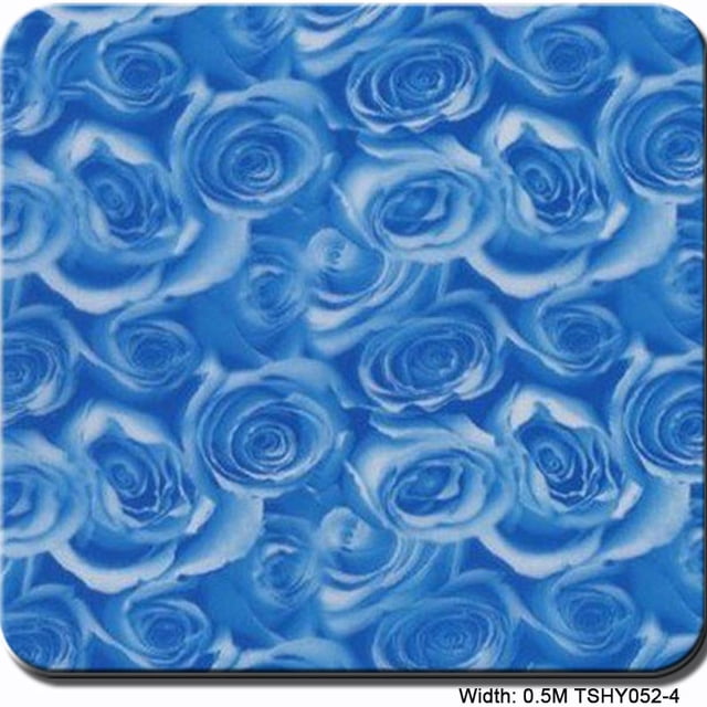 Hydrographic Film Water Transfer Print Hydrographics Film, 0.5 Meter Width - Hydro DipHydro Dipping Film - Rose pattern- Multi-color Optional ,Easy to Use