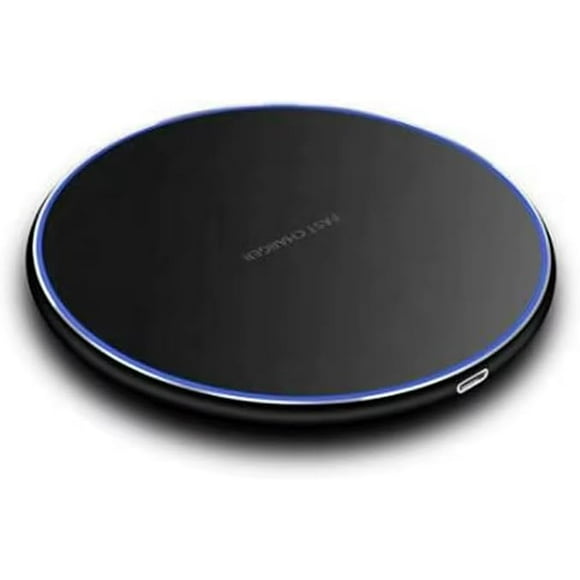 shiyou-Fast Charge Wireless Charging Pad, Black, QI Charging for Samsung Galaxy S22/S22+/S21/S20/S10, Fast Charging for iPhone 16/15/14/13/12/11 Series, Slim Design Great for on The go (Black)