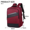 thumbnail image 2 of Mochila para ordenador portátil de viaje, mochilas para adolescentes universitarios, mochila para mujer y hombre con puerto de carga USB, rojo, 2 of 5