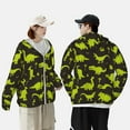 thumbnail image 5 of Picia Cute Cartoon Dinosaurs Women's Men's UPF 50+ Sun Protection Hoodie Shirt Long Sleeve SPF Fishing Outdoor UV Hiking Lightweight Shirts-3X-Large, 5 of 9