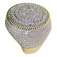 thumbnail image 3 of Men's Flower Cluster Pinky Ring 20MM 14K Gold Plated 2-Tone Round CZ Micro Pave Size 10, 3 of 12