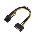 thumbnail image 2 of 15PIN to PCI - E Power Cable 15PIN to PCI - E Adapter Cable Convert Dual Single to PCI Express Power Supply with 20cm 40cm Length for Video Card GPU Power Supply, 2 of 2