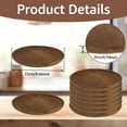 thumbnail image 2 of Pluokvzr Round Wood Plates 10inch/8inch Acacia Wood Dinner Plates Lightweight Serving Dishes Unbreakable Charger Plates Multipurpose Wood Serving Plates for Snack Dessert Housewarming Christmas Gift, 2 of 9