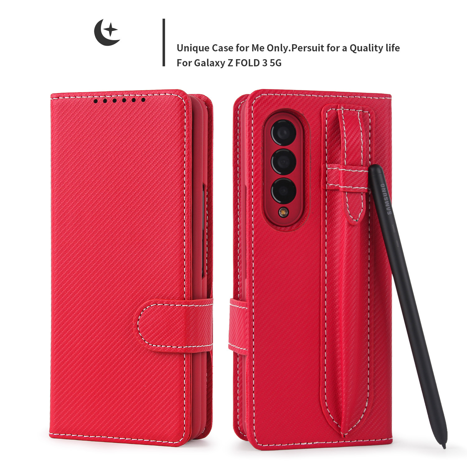 Allytech for Samsung Galaxy Z Fold 3 5G Case with S-Pen Pocket, Detachable  2 in 1 Magnetic Wallet Kickstand Bracket Premium PU Leather Card Slots  Stylus Pen Holder Protective Folio Cover, Twill